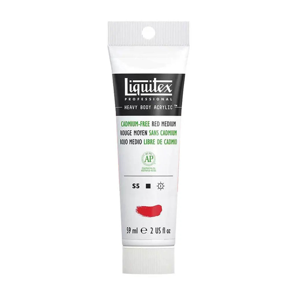 Liquitex Professional Heavy Body Acrylic 59ml (2oz) Cadmium Free Red Medium S5