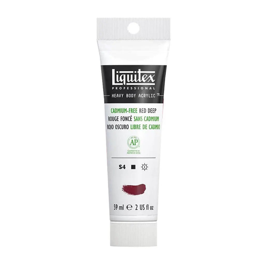 Liquitex Professional Heavy Body Acrylic 59ml (2oz) Cadmium Free Free Red Deep S4