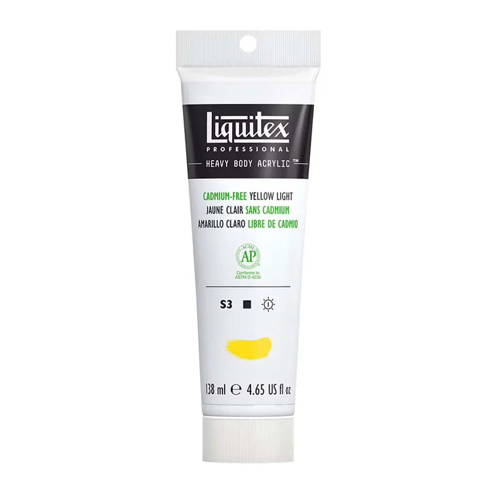 Liquitex Professional Heavy Body Acrylic 138ml (4.65oz) Cadmium Free Yellow Light S3