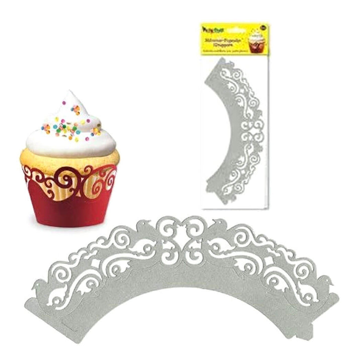 Party Craft Shimmer Cupcake Wrappers x6