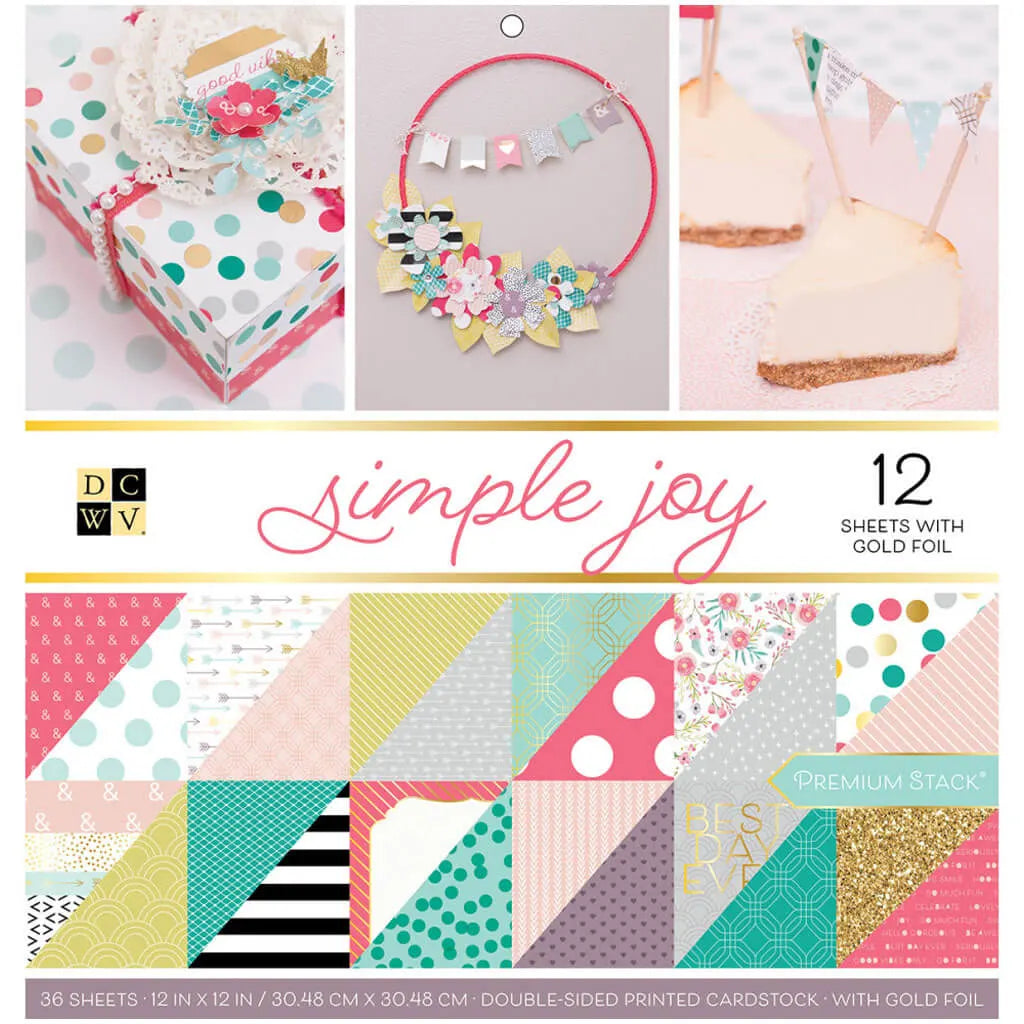 Double-Sided Cardstock Simple Joy 12in x 12in
