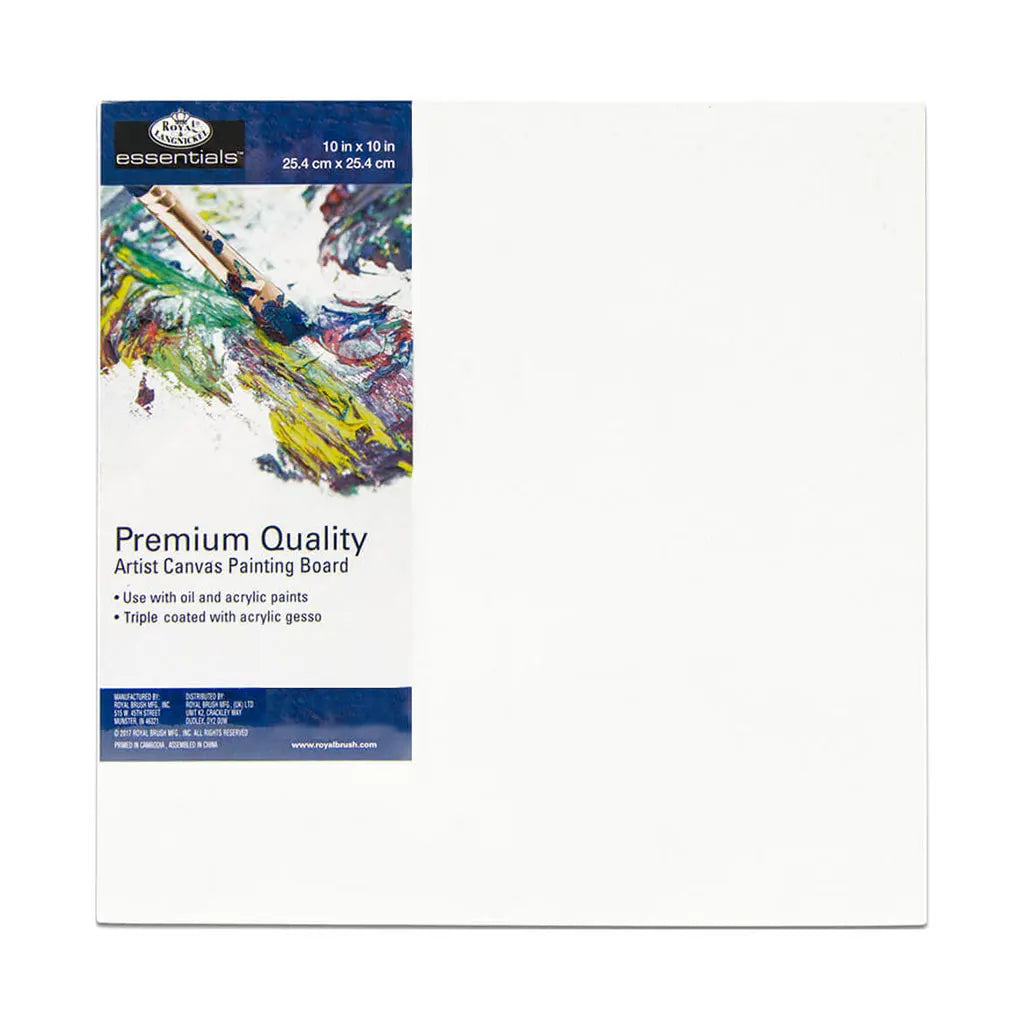 Royal & Langnickel Essentials Artist Canvas Painting Board10in x 10in