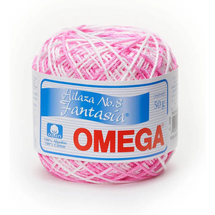 Fantasia Yarn Omega Tricolor 50g, Pink
