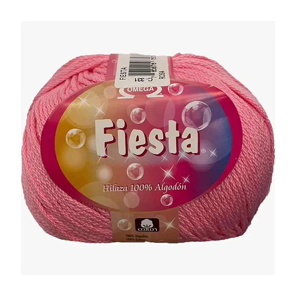 Fiesta Yarn Omega Cotton 100g, Rosa