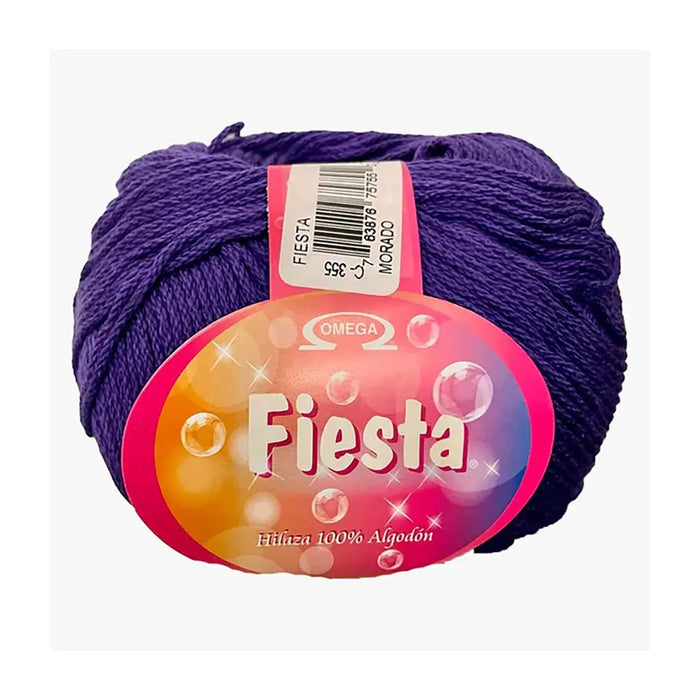 Fiesta Yarn Omega Cotton 100g, Morado