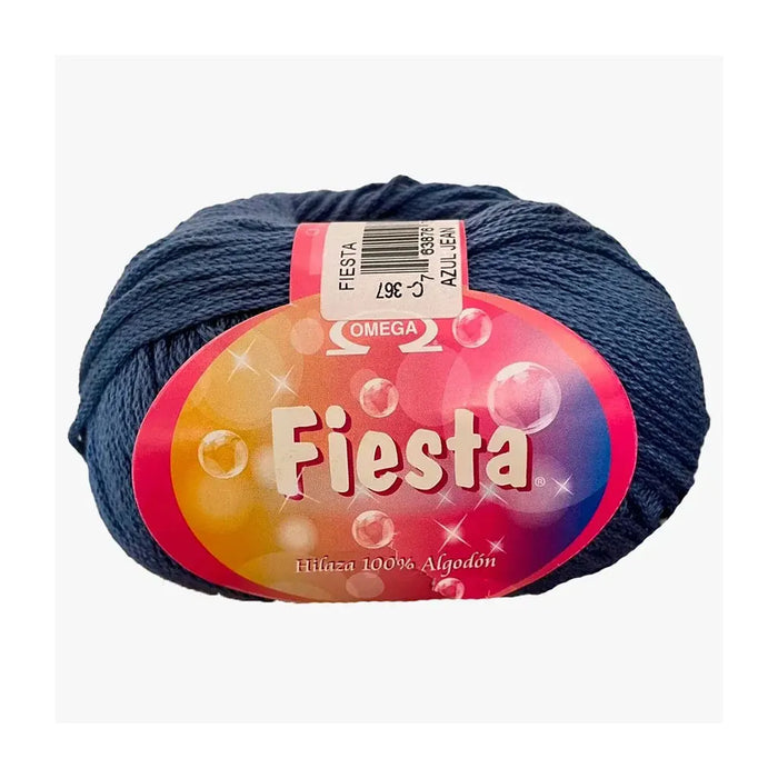 Fiesta Yarn Omega Cotton 100g, Azul Jean