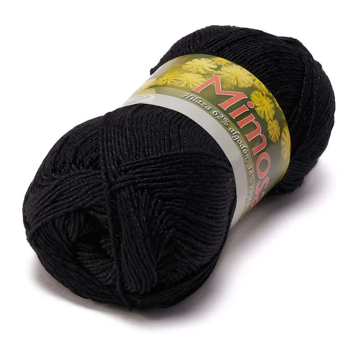 Mimosa Yarn Omega Cotton 100g, Negro