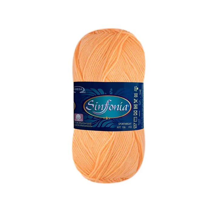 Sinfonia Yarn Omega Cotton 100g, Naranja