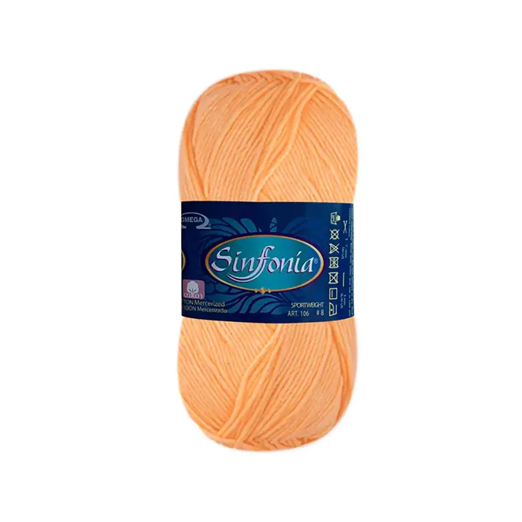 Sinfonia Yarn Omega Cotton 100g, Naranja