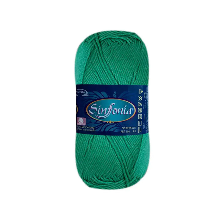 Sinfonia Yarn Omega Cotton 100g, Verde