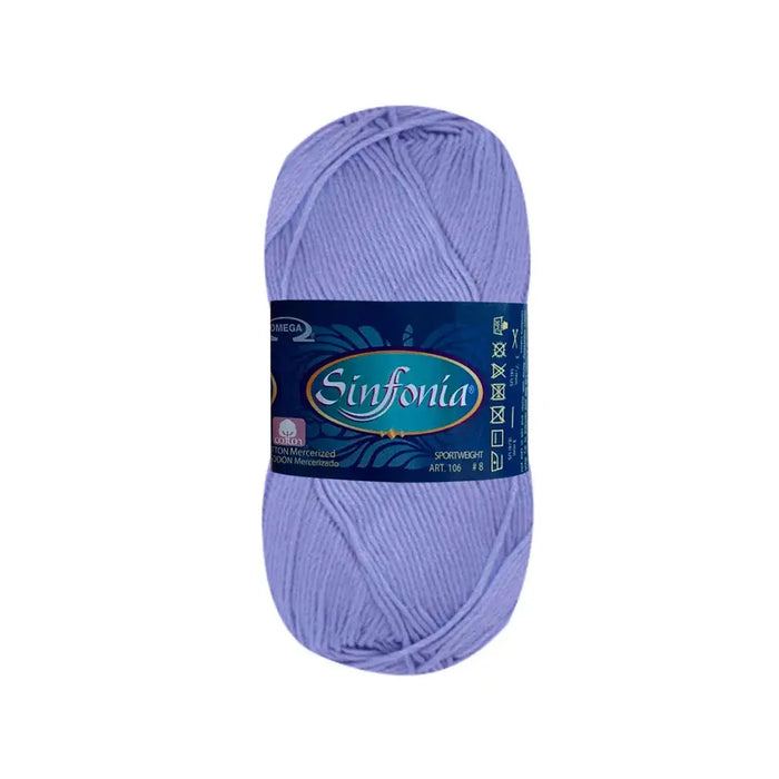 Sinfonia Yarn Omega Cotton 100g, Orquidea