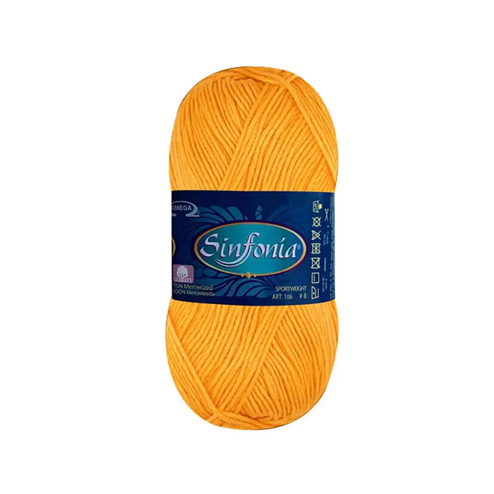 Sinfonia Yarn Omega Cotton 100g, Calabaza
