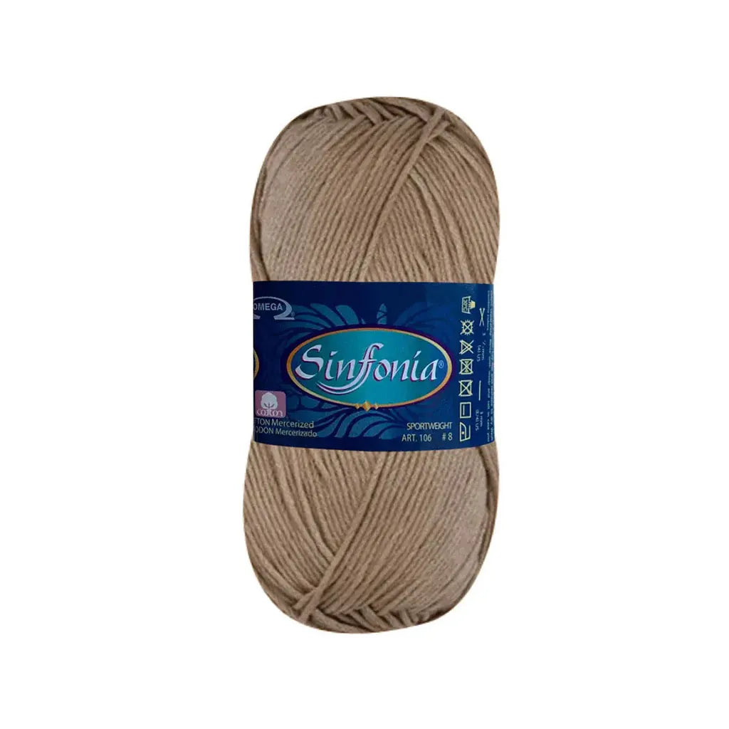 Sinfonia Yarn Omega Cotton 100G, Camello
