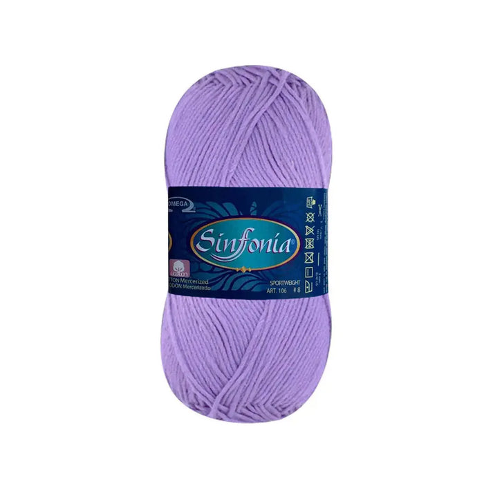 Sinfonia Yarn Omega Cotton 100g, Lilac