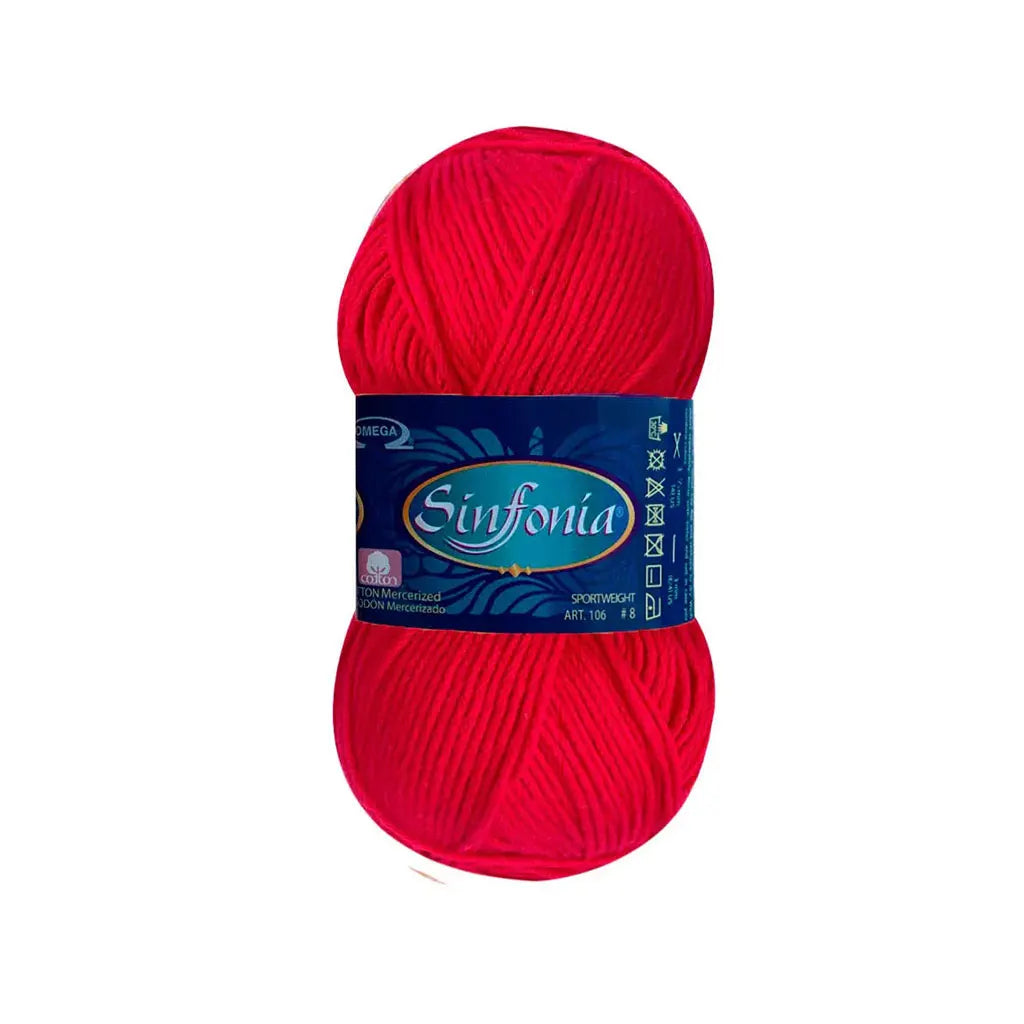 Sinfonia Yarn Omega Cotton 100g, Fresa