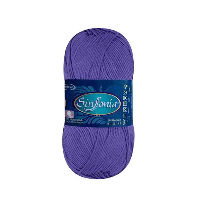 Sinfonia Yarn Omega Cotton 100g, Jacaranda