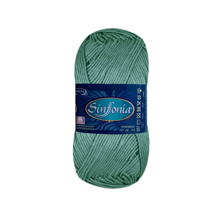 Sinfonia Yarn Omega Cotton 100g, Azul Nordico
