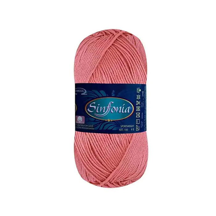 Sinfonia Yarn Omega Cotton 100g, Rosa Viejo