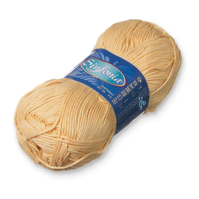 Sinfonia Yarn Omega Cotton 100g, Paja