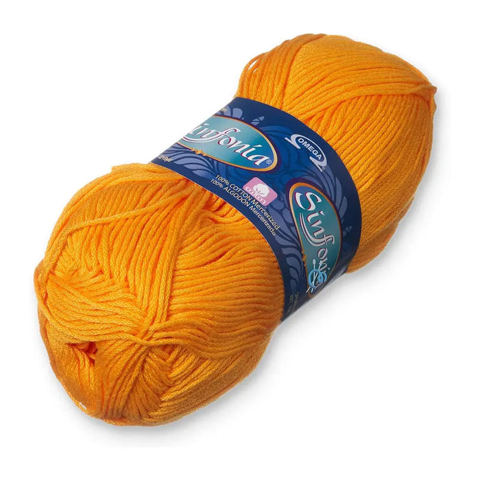 Sinfonia Yarn Omega Cotton 100g, Amarillo Intenso