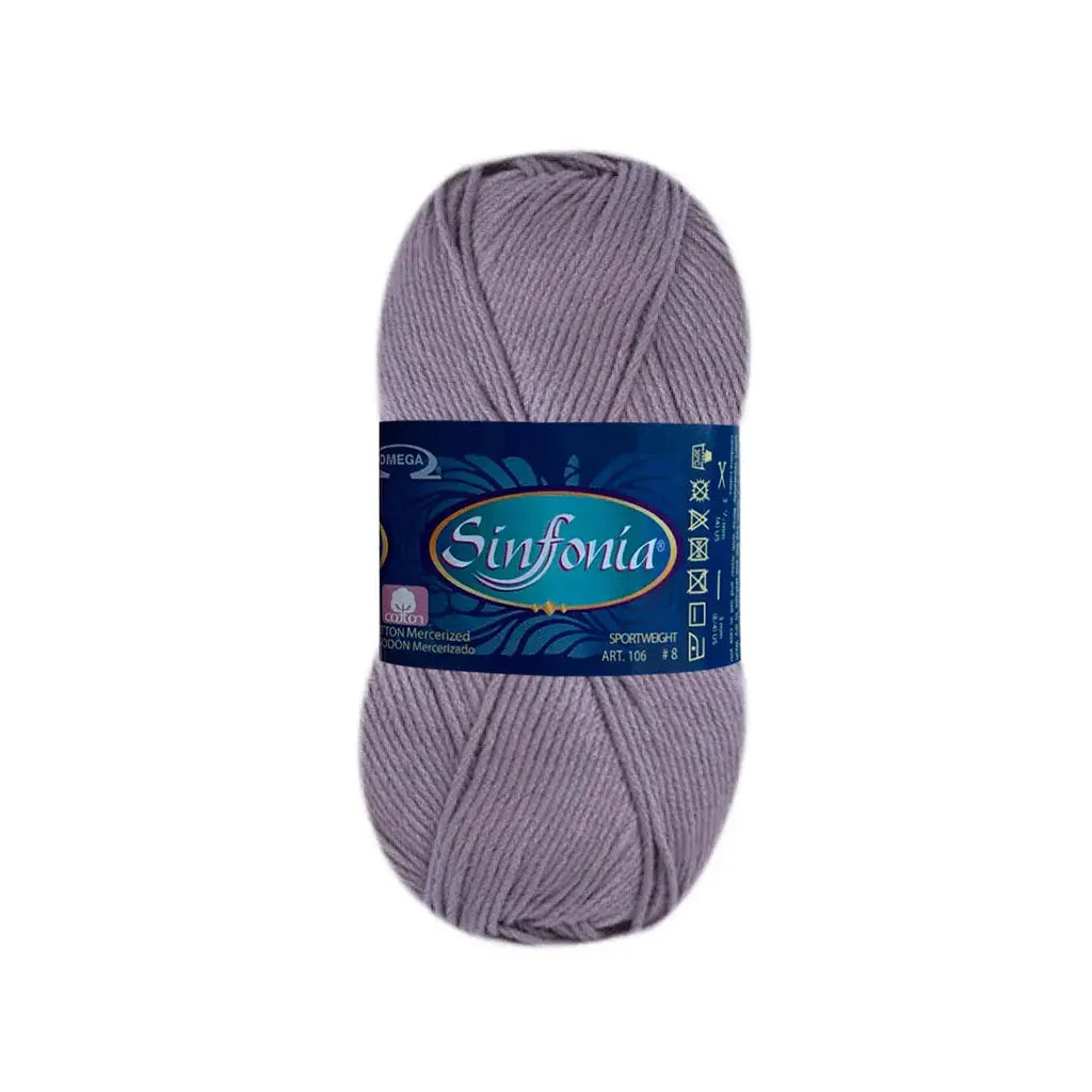 Sinfonia Yarn Omega Cotton 100g, Gris