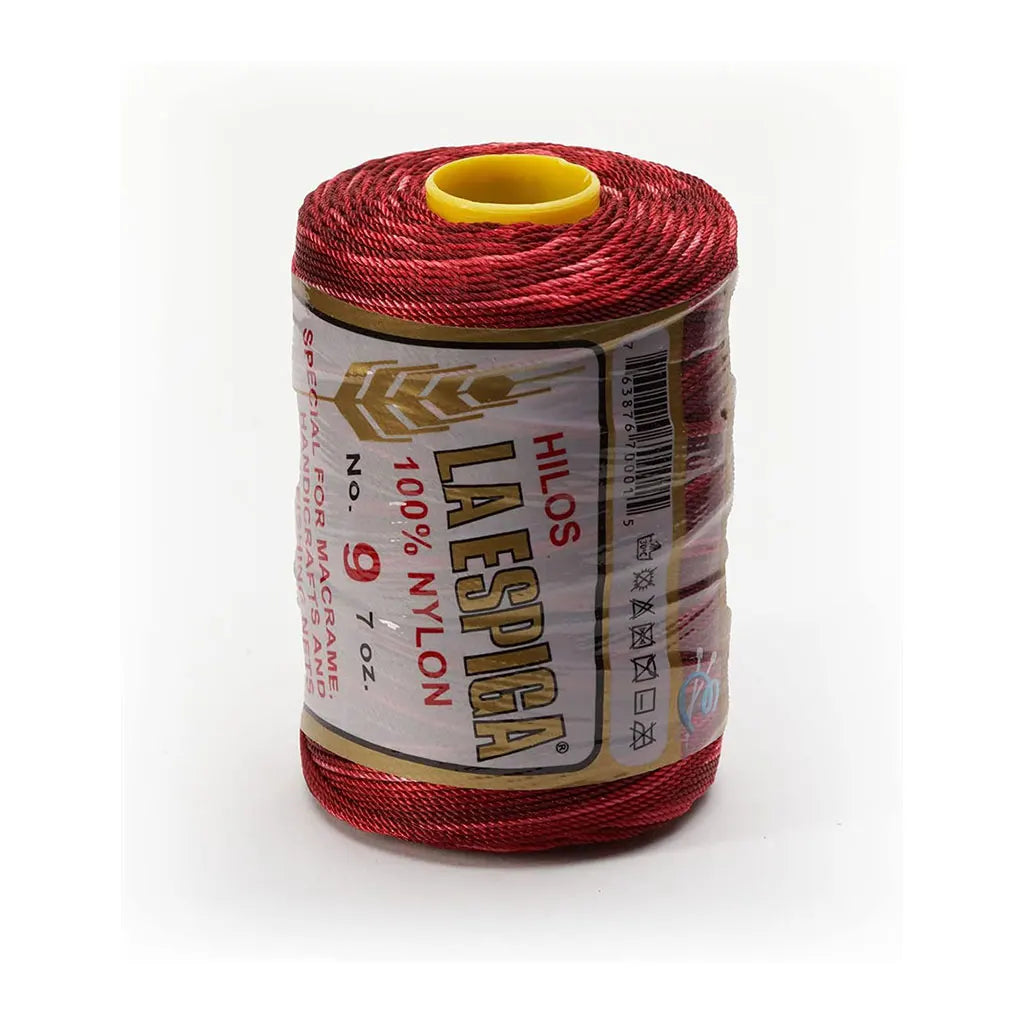 La Espiga Thread No.9 7oz 200g, Tricolor Red