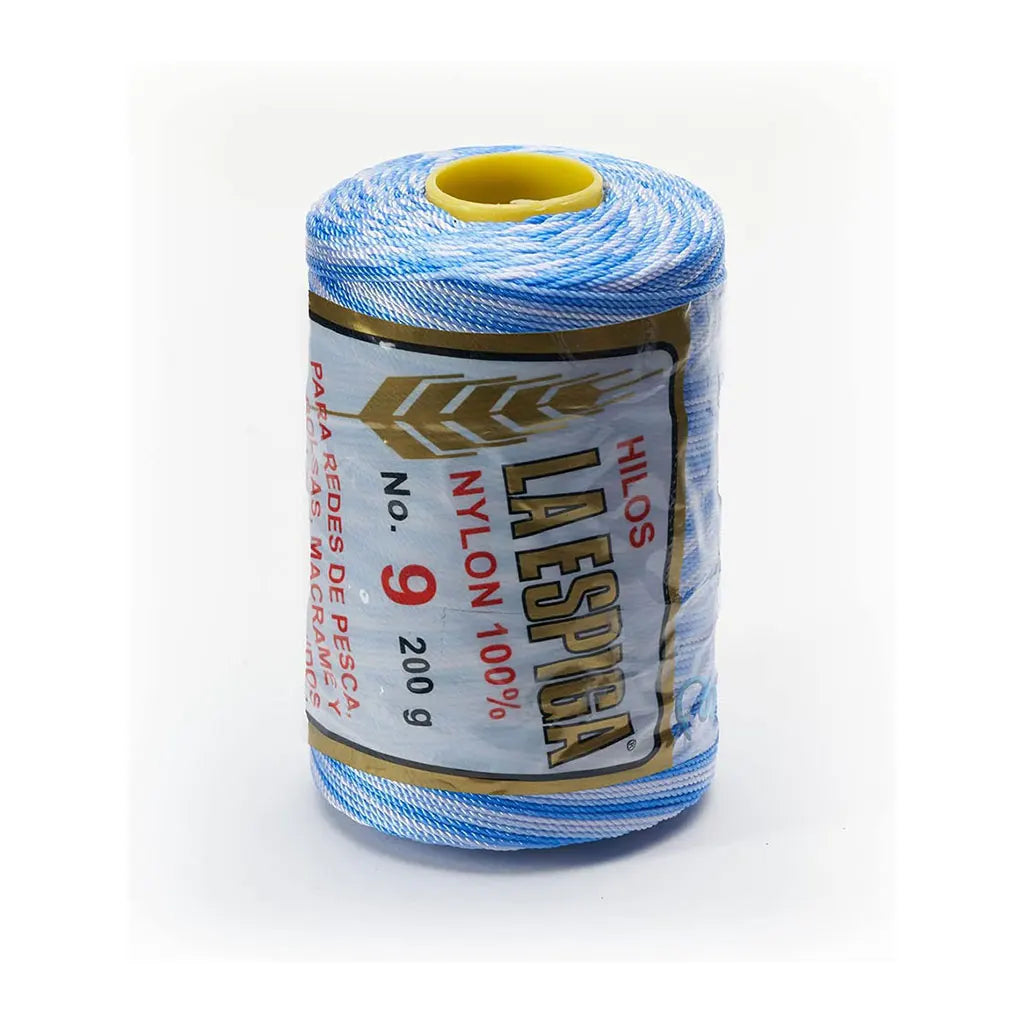 La Espiga Thread No.9 7oz 200g, Tricolor Blue