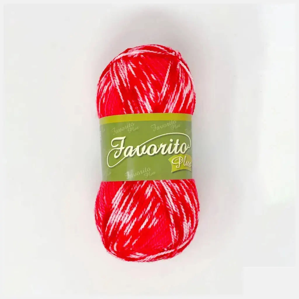Favorito Plus Yarn 100g, Rojo