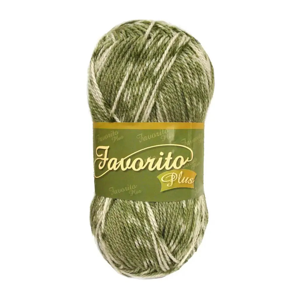Favorito Plus Yarn 100g, Vdeseco/Olivo