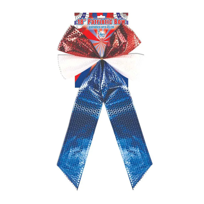 Patriotic Bow, 18in