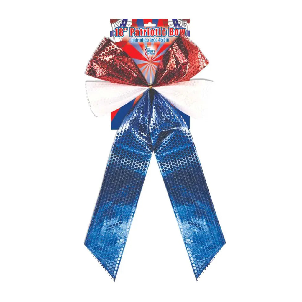 Patriotic Bow, 18in