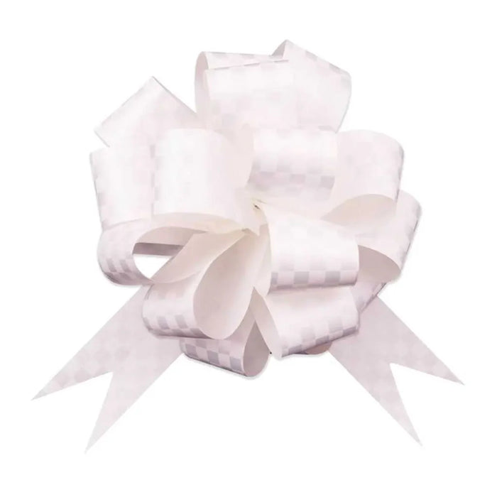 #5 Pull Bow Checkered White