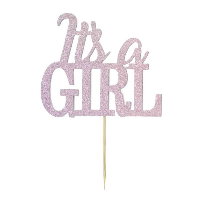 Cake Topper It’s A Girl Light Pink