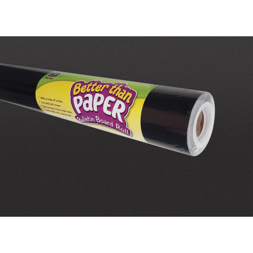 Better Than Paper Bulletin Board Roll 4ft x 12ft Black 