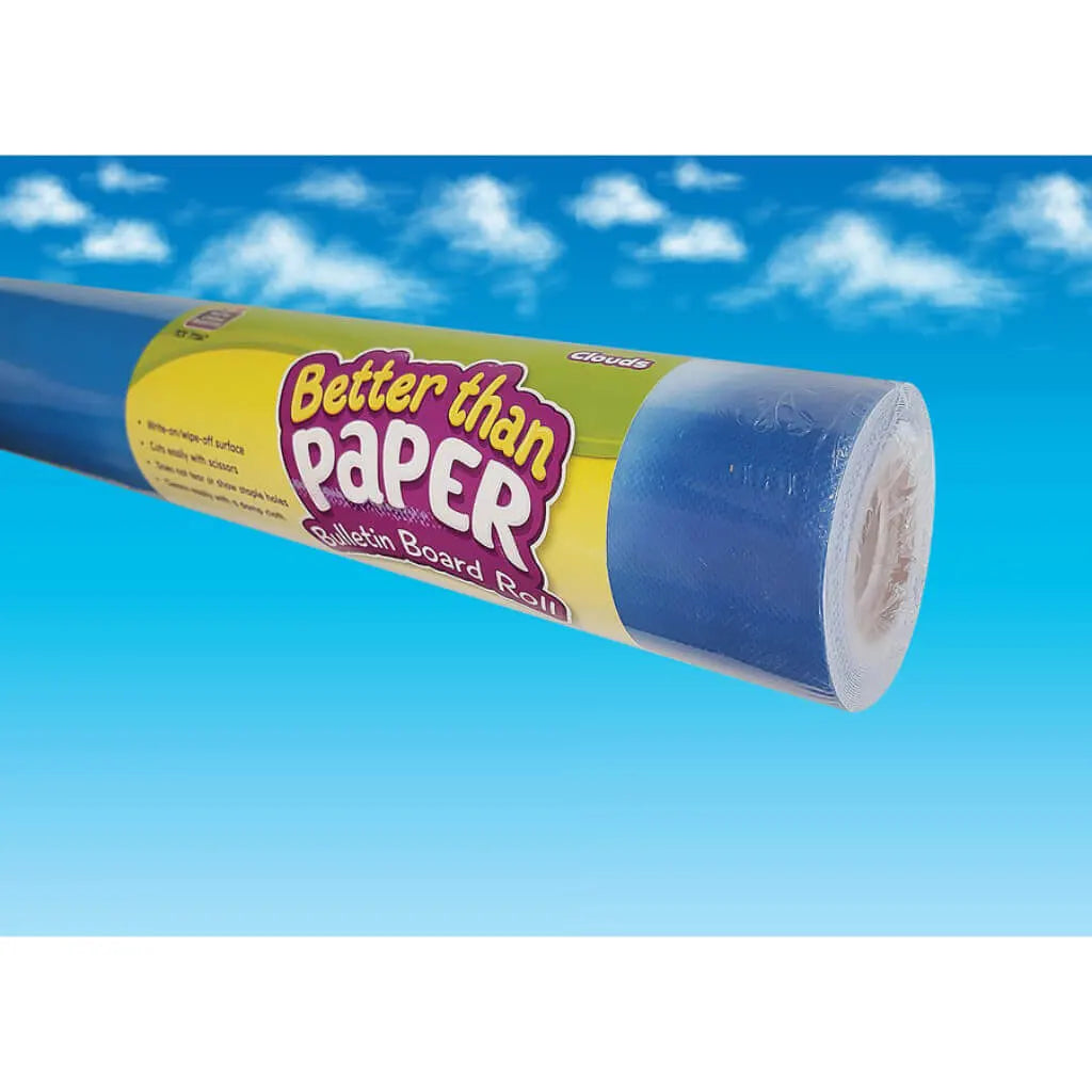 Better Than Paper Bulletin Board Roll 4ft x 12ft Clouds 