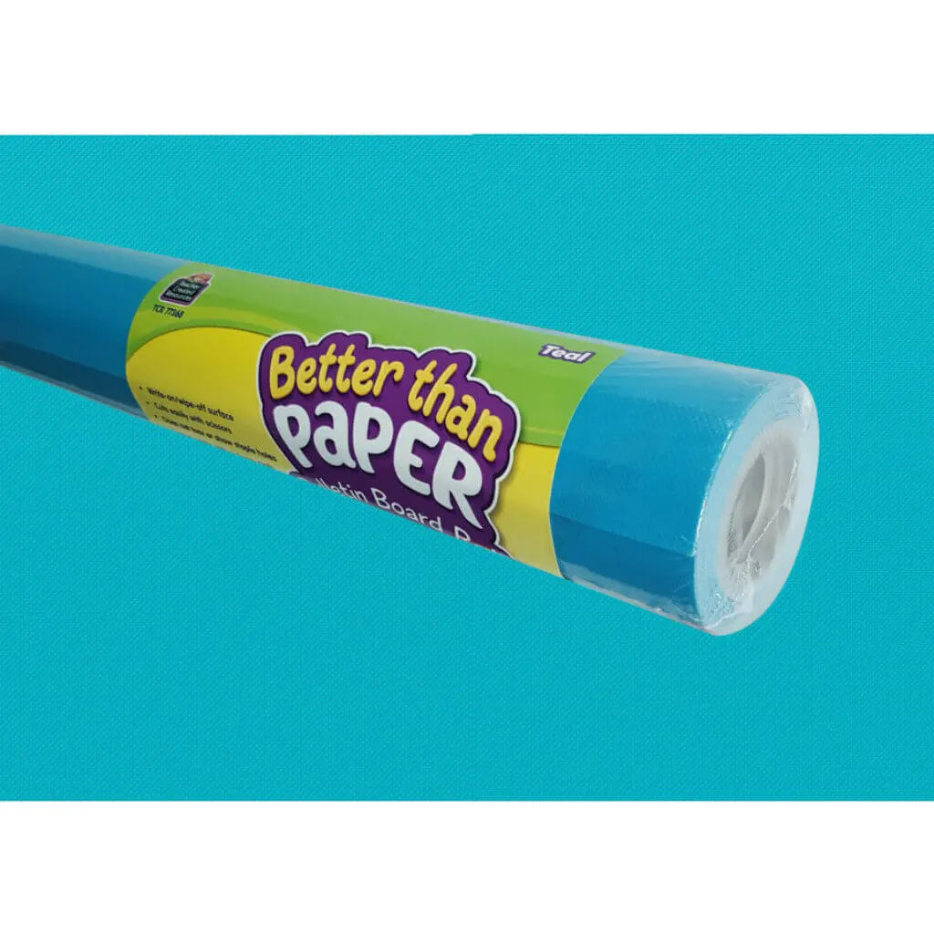 Better Than Paper Bulletin Board Roll 4ft x 12ft Teal 
