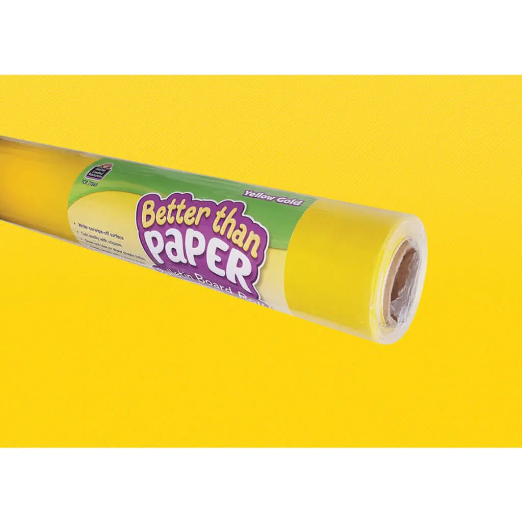 Better Than Paper Bulletin Board Roll 4ft x 12ft Yellow Gold 