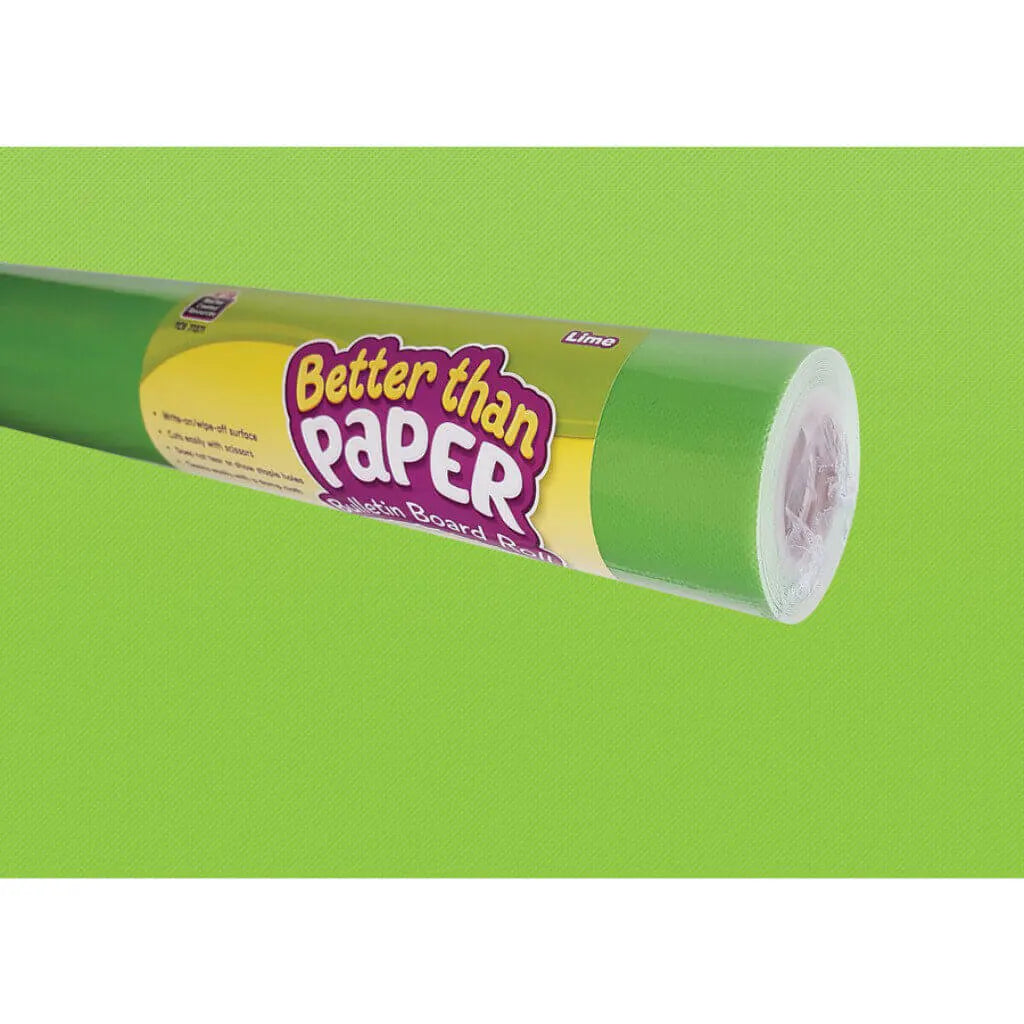 Better Than Paper Bulletin Board Roll 4ft x 12ft Lime 