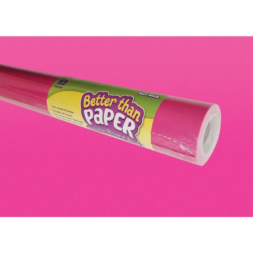 Better Than Paper Bulletin Board Roll 4ft x 12ft Hot Pink 