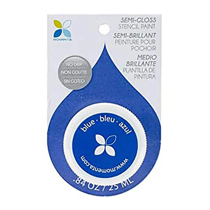 Momenta Semi-Gloss No Drip Stencil Paint 25ml Blue