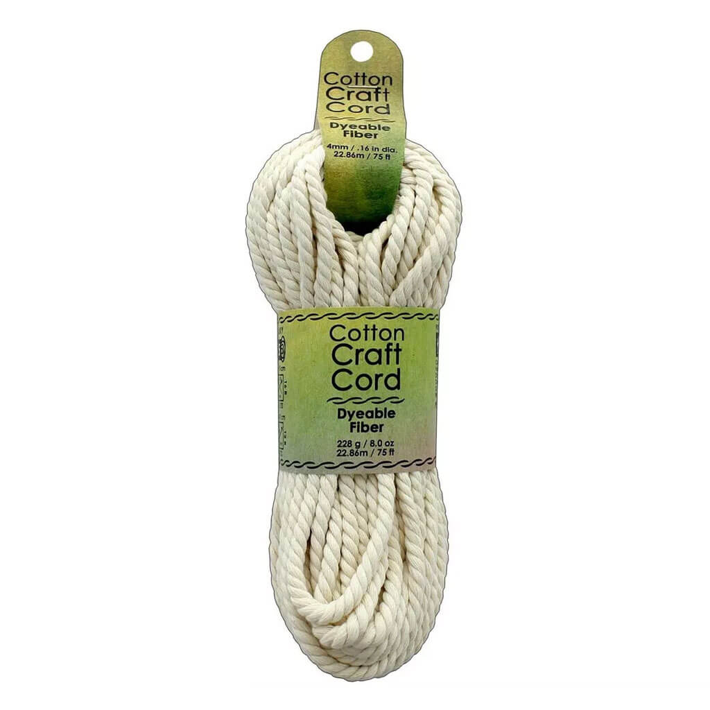 Cotton Craft Cord 4mm x 75ft, Natural