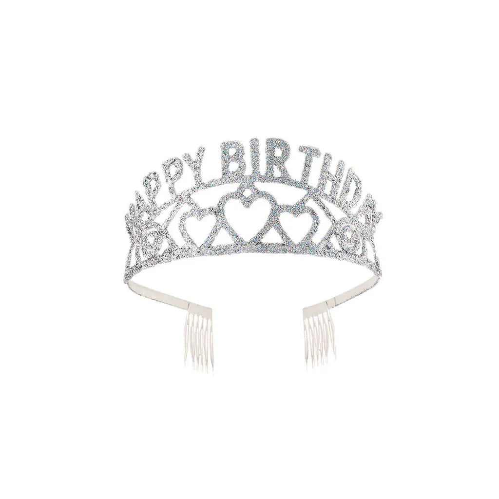 Happy Birthday Tiara Sparkling Glitter