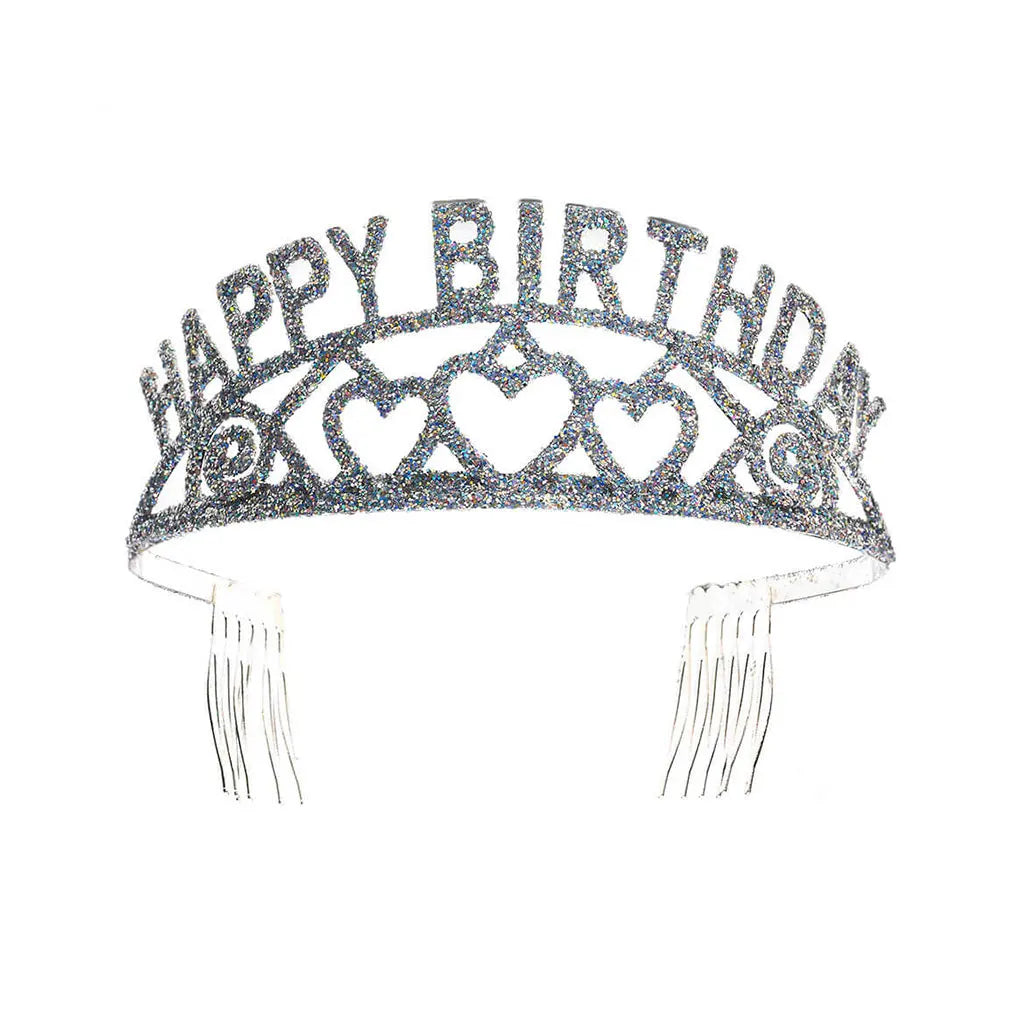Glitter Tiara Happy Birthday