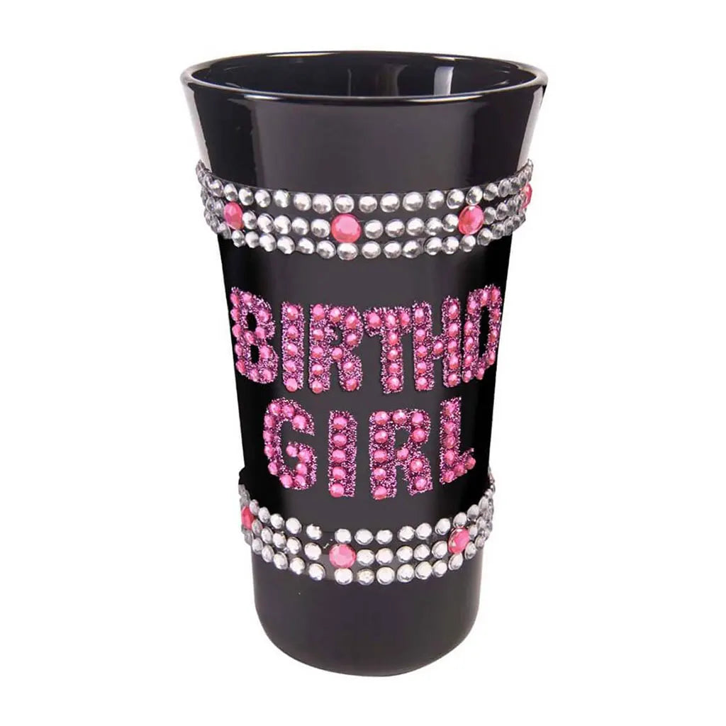 Birthday Gir Black Shot Glass