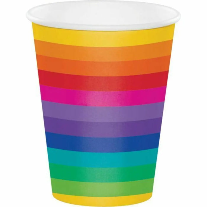 Rainbow 12oz Cup 8ct