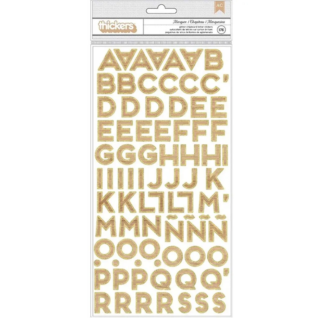 American Crafts Alpha Thicker Marquee