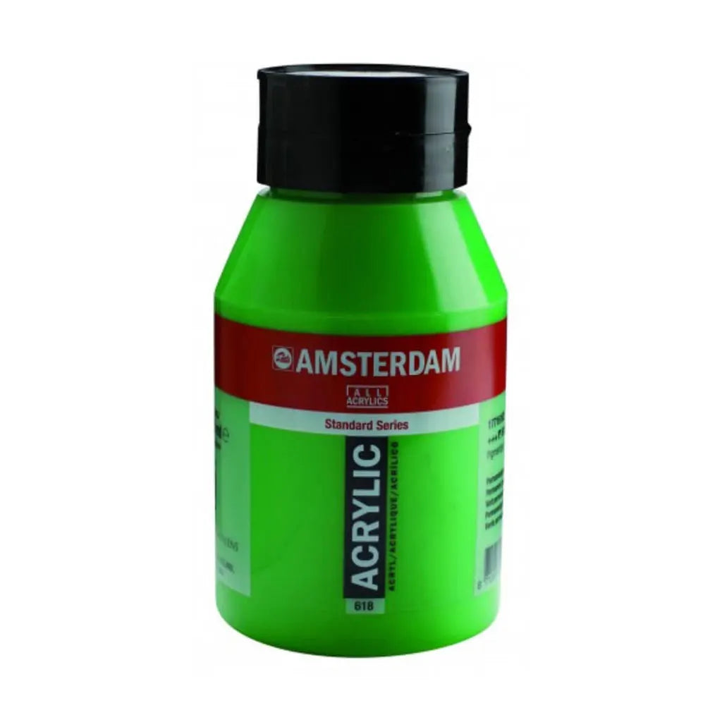 Amsterdam Standard Acrylic Paint Jar 1L Permanent Green Light