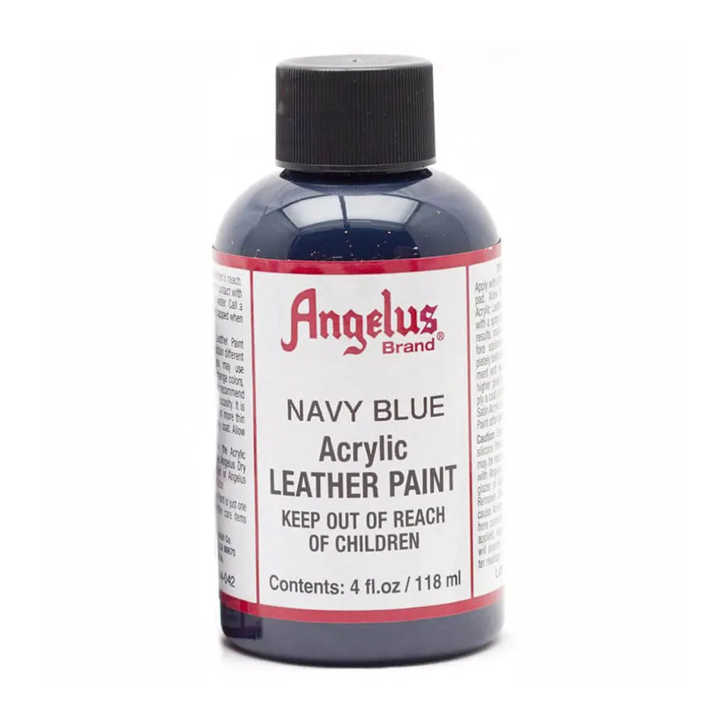Angelus Acrylic Leather Paint 4oz Navy Blue
