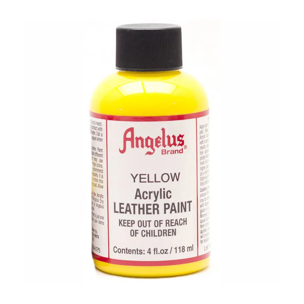 Angelus Acrylic Leather Paint 4oz Yellow