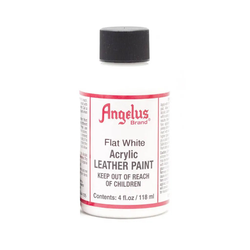 Angelus Acrylic Leather Paint 4oz Flat White